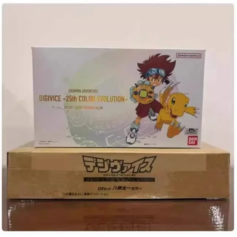 Nueva figura Bandai Digimon Adventure Origina Monster Scsa Scsa Gold Machine v-mon Wormmon animación Digivice modelo Juguetes