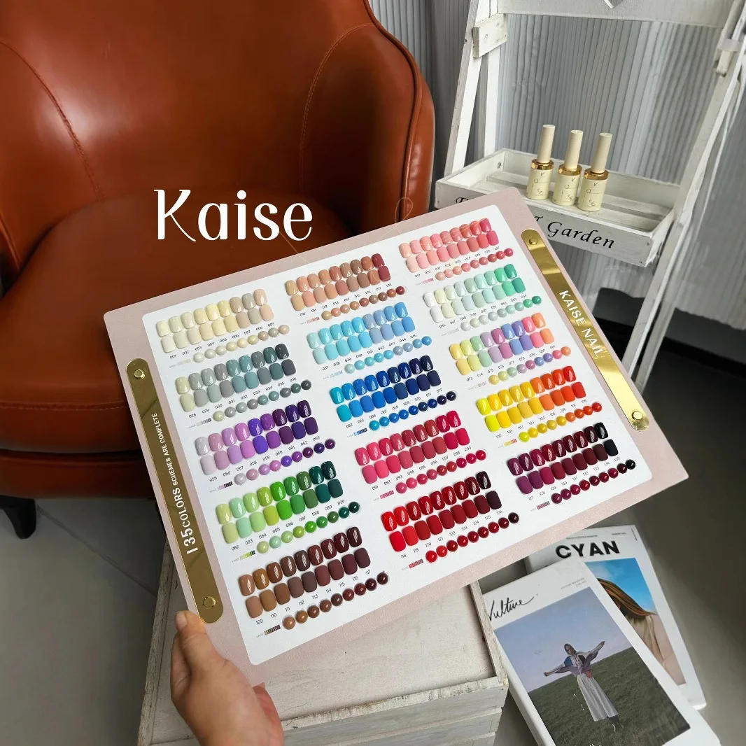 Kaise New Trend OEM/ODM Wholesale Professional Luxury Non-Toxic Nail Supplies 135 Colors LED UV Resin Gel Polish Set