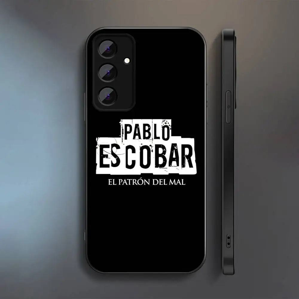 حافظة هاتف Plata O Plomo Narcos Pablo Escobar لهاتف سامسونج S 25,24,23,22,30,21,10,9,Ultra,Plus,Lite,FE,4,5G حافظة سوداء ناعمة