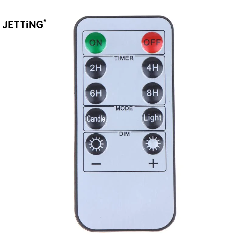 

LED Candle Remote Control 10-Key Battery Operated Remote Control W/ Timer For Realistic Flameless LED Candles Events Tealight