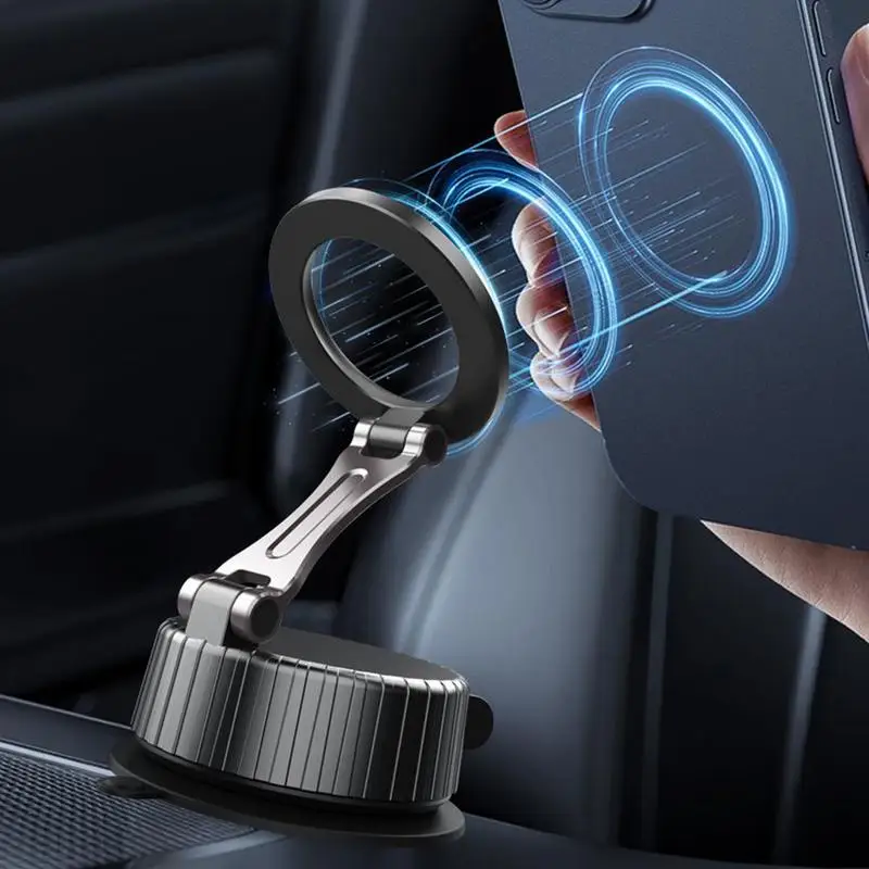 

Вакуумный магнитный держатель для телефона, вращение на 360 градусов, складная подставка для телефона, автомобильное крепление, аксессуары для салона автомобиля, устойчивый кронштейн для