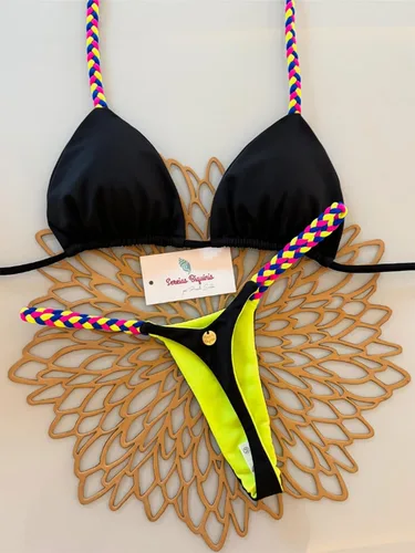 Microbikinis 2025, traje de baño para mujer, nuevo traje de baño Sexy, conjunto de Bikini con cuello Halter, Bikini brasileño, Tanga para mujer, ropa de playa, ropa de fiesta