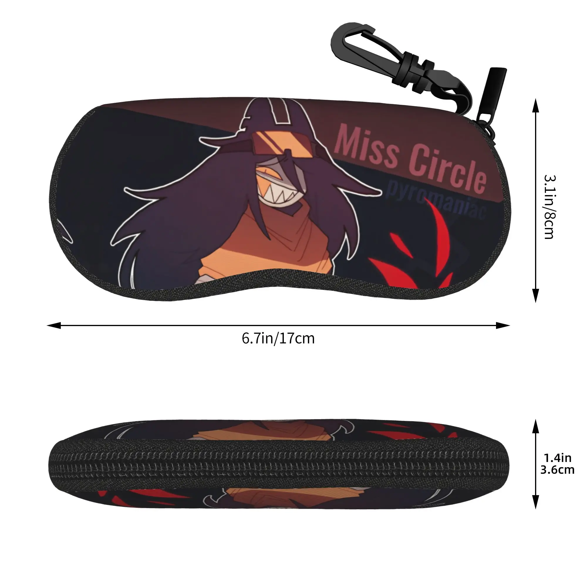 Miss Circle Fire Glasses Case Men Women Travel Box Fundamental Paper Education Reading Box Eyewear Container