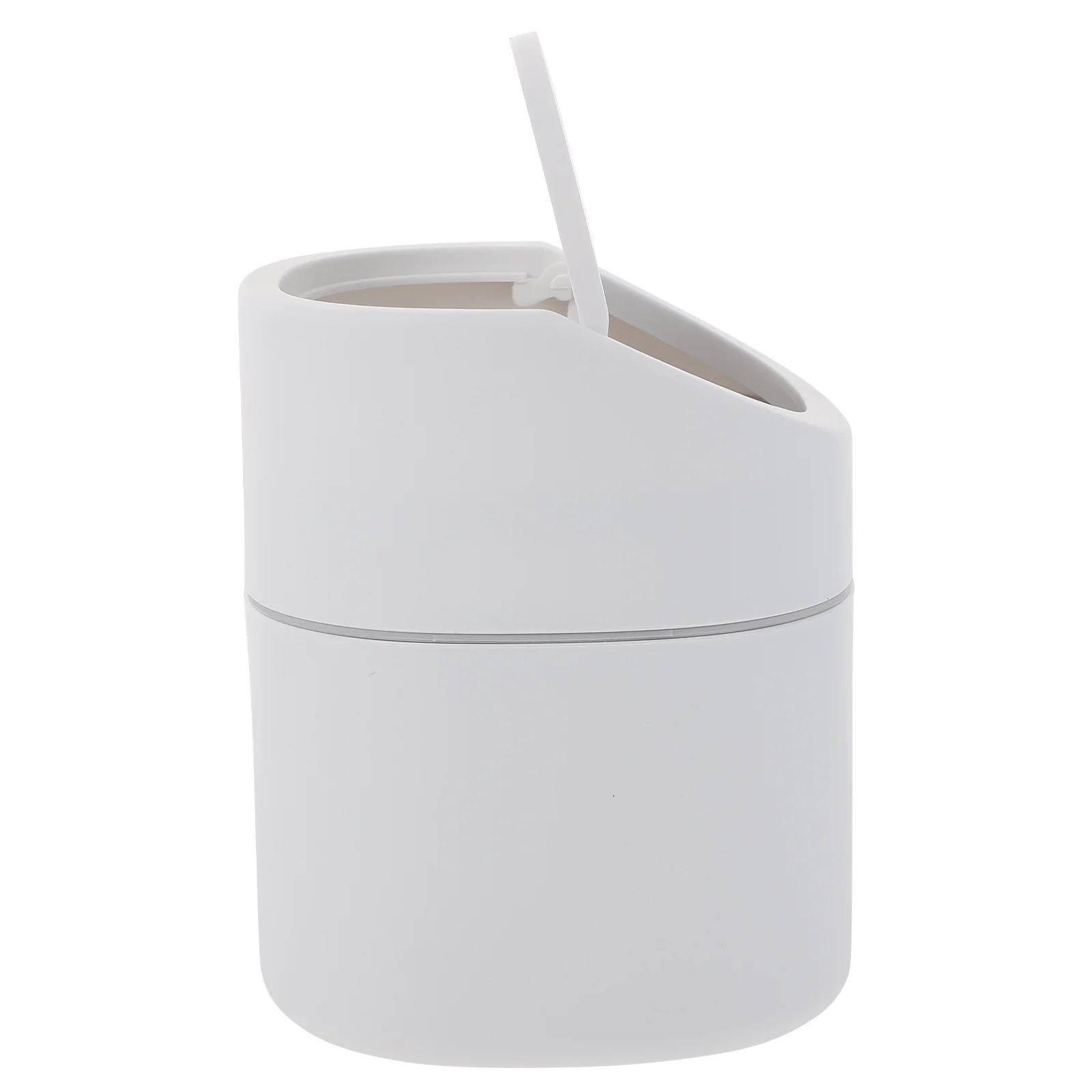 

1Pcs Flip Lid Small Trash Can Impact Resistant Mini Desktop Waste Storage Container Bin Household Trash Can Waste Container