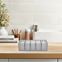 Organizador acrílico desmontable 5 compartimentos