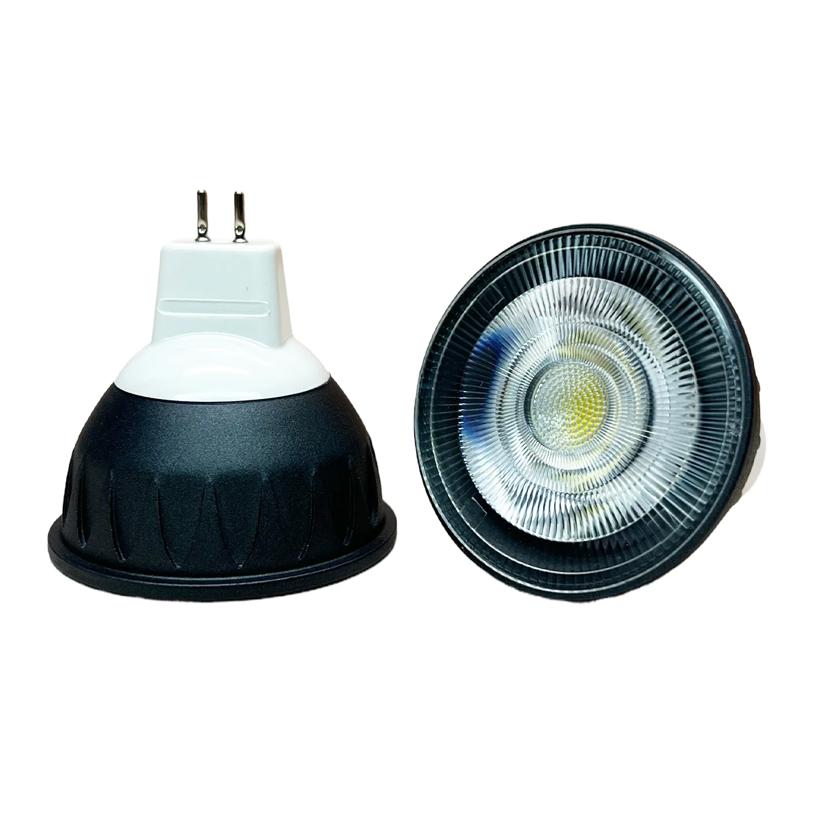 Dimmable LED Spotlight GU10 MR16 GU5.3 10W LED Light Bulb Black Spot Lamp Replaced 60w Halogen AC 110V 220V  DC 12V 24V White