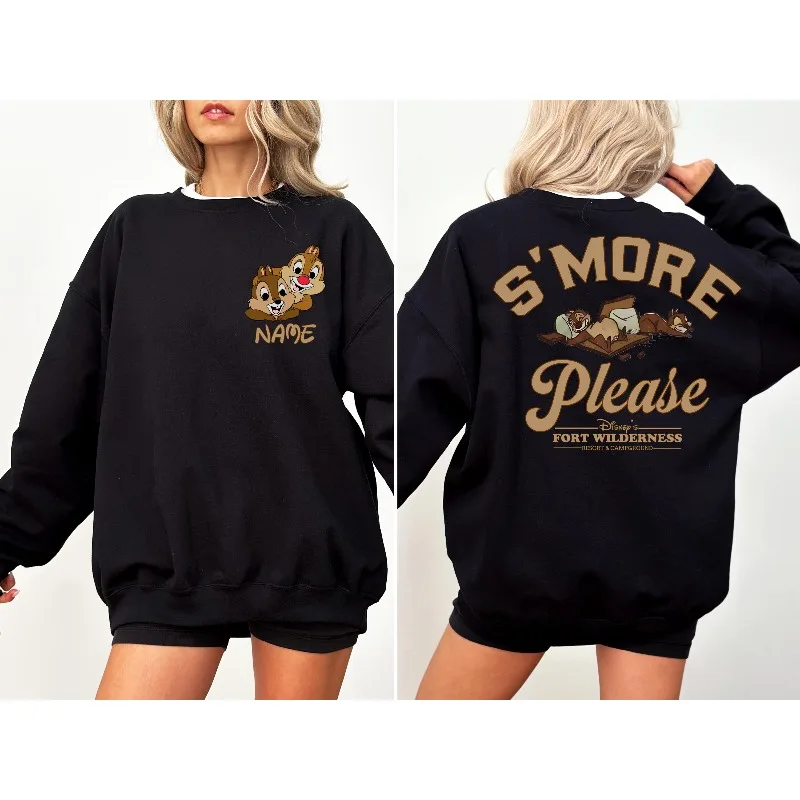 هوديي نسائي من Disney Chip and Dell Magic Kingdom للخريف والشتاء، ملابس شارع عصرية غير رسمية جديدة للرجال والنساء