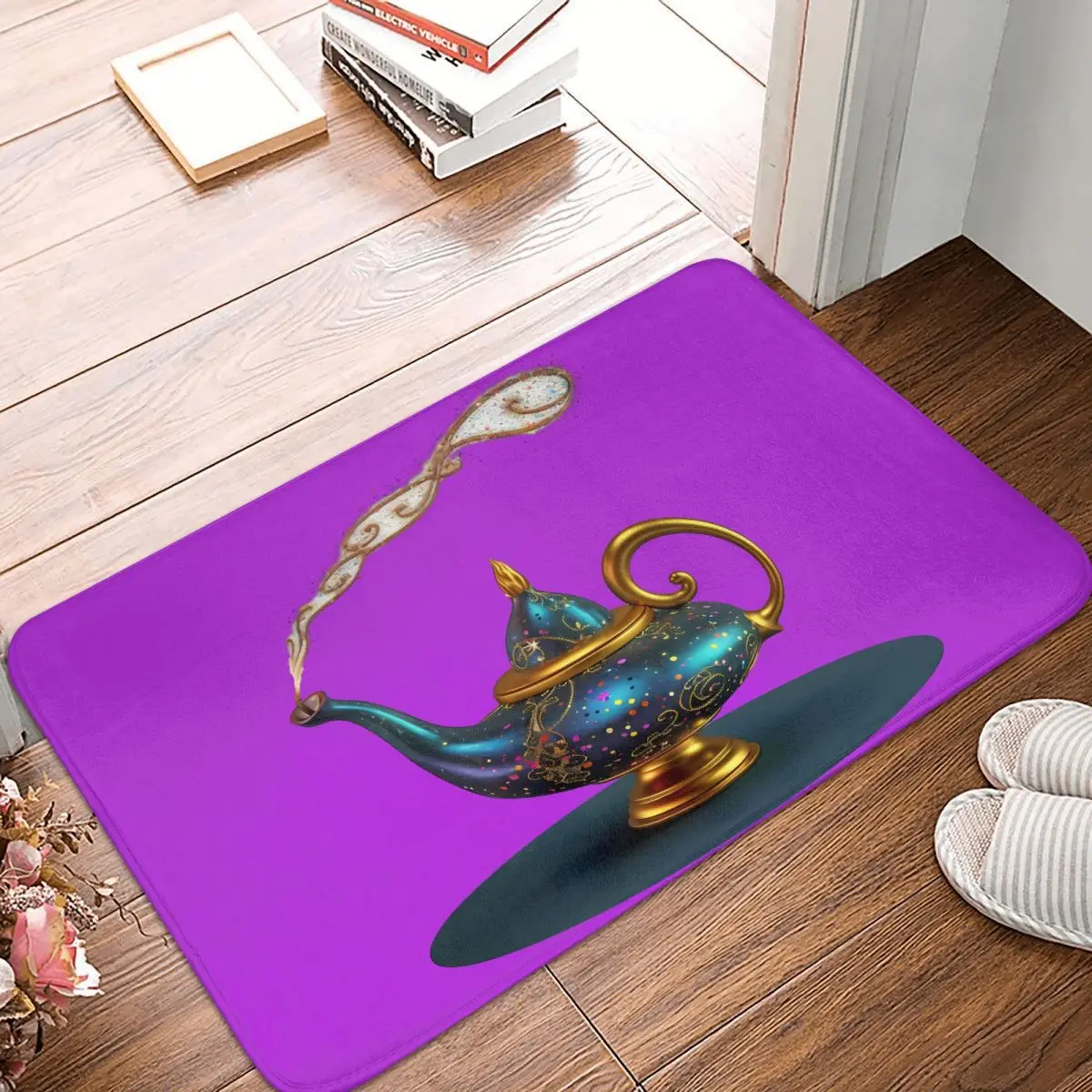 Magic Genie Lamp Front Door Mat Anti-Slip Indoor Quick Dry Doormat Kitchen Balcony Entrance Rug Carpet