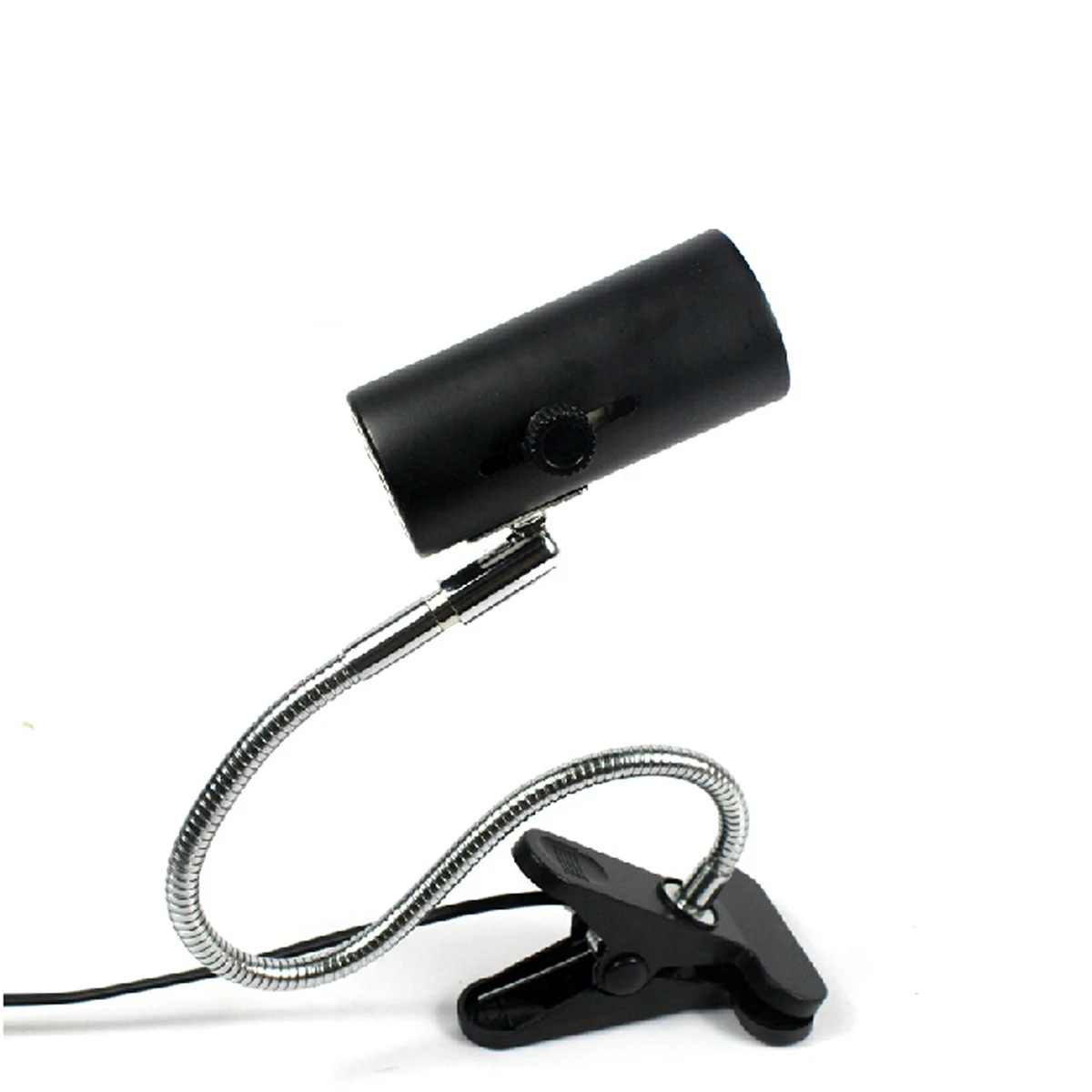 

300W Ceramic Reptile Lamp Holder Black 34Cm 1.3M Wire 360° Rotatable Heater Clamp Frosted Metal Safety Chicken