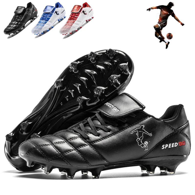 

Men Football Boots Soccer Shoes Breathable Professional Turf Outdoor Non-slip Long Spikes Adult Ultralight Training