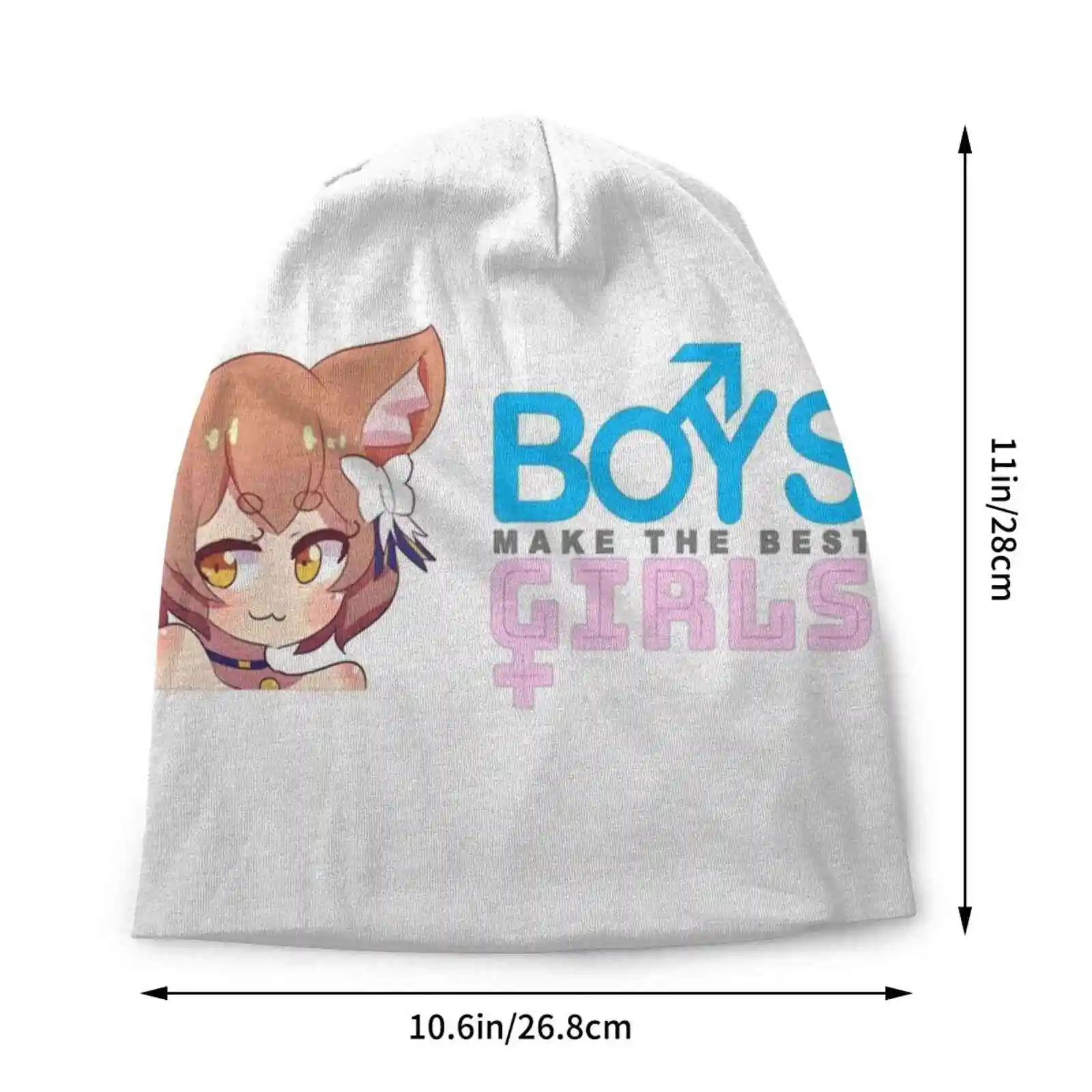 Boys Make The Best Girls Knitted Hat Warm Beanie Outdoor Caps Traps Anime Yaoi Felix Argyle