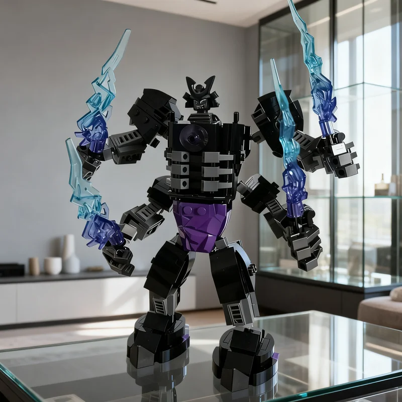 379pcs MOC Garmadon's Destruction Mech Ninjia Model Building Blocks Collection Display Brick 3D Assemble Birthday Craft DIY
