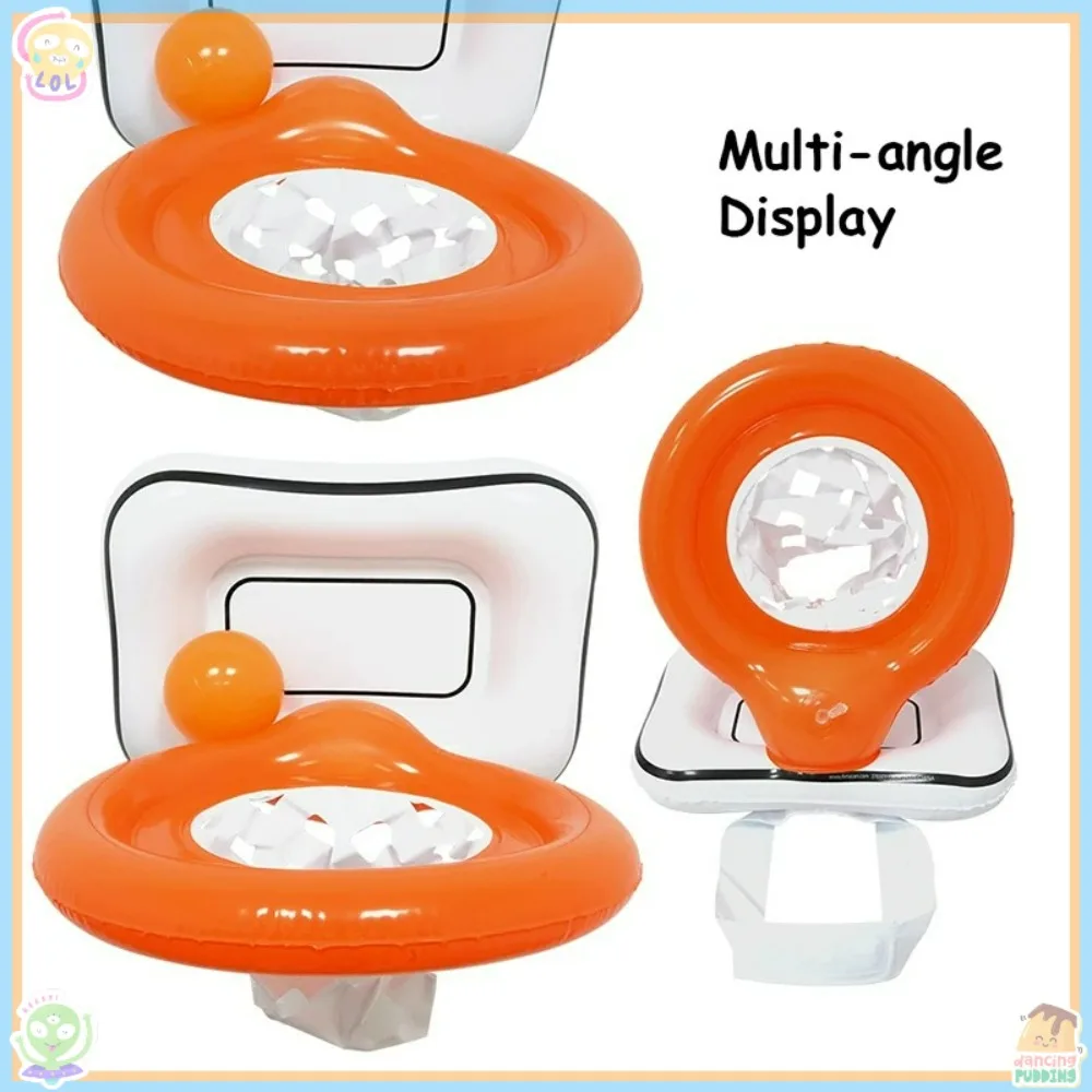 لعبة تعاونية صغيرة قابلة للنفخ كرة السلة هوب في الهواء الطلق داخلي رمي اللعب نفخ مضخة مضحك لعبة لعبة كرة السلة اللعب