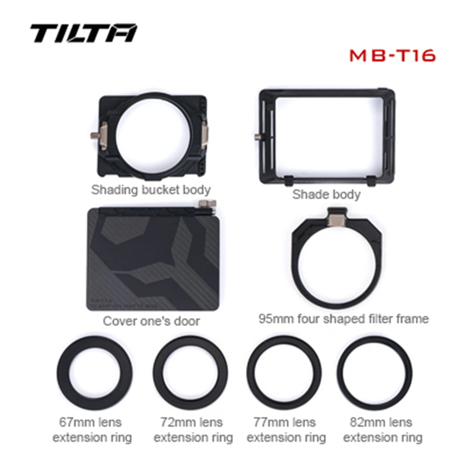 TILTA MB-T16-A 4x5,65" Mirage Matte Box Mirage Gemotoriseerde VND Kit A Filterframe Mirage Matte Box voor DSLR/Spiegelloze camera