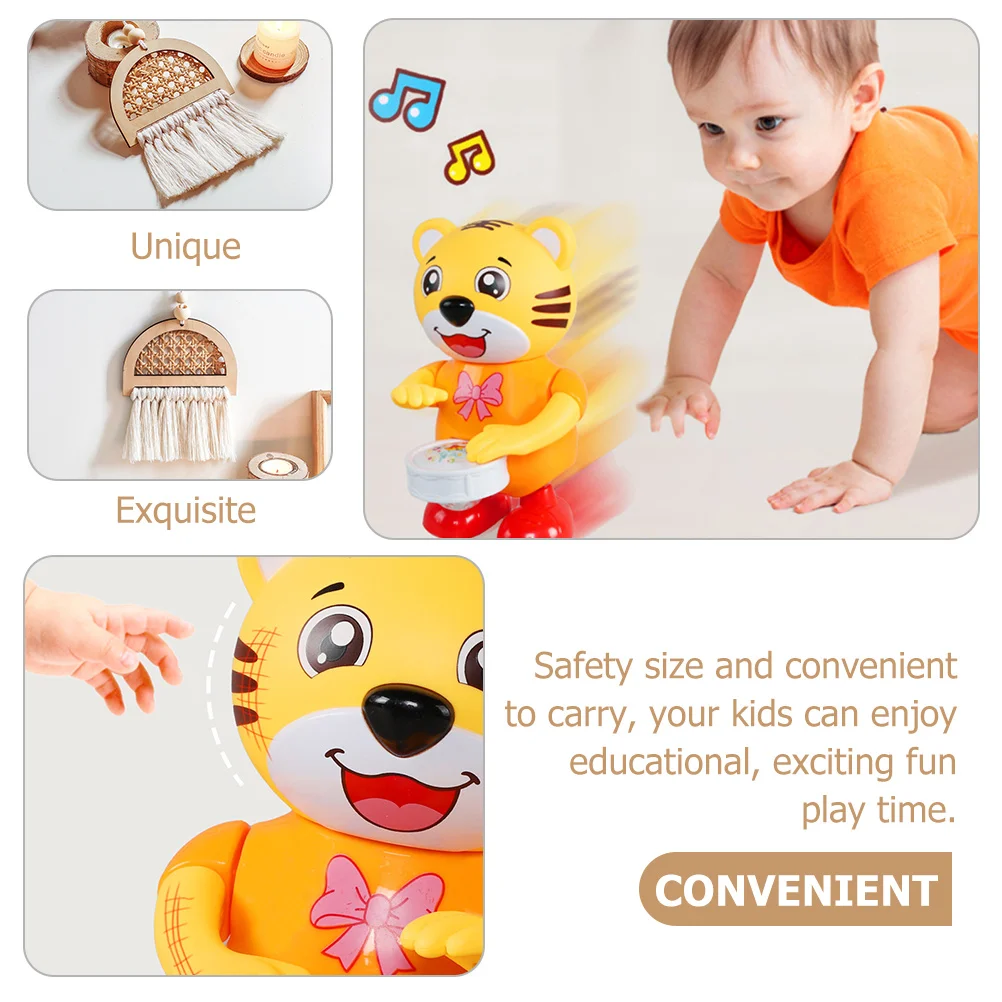 Zingen Elektrische Drum Robot Baby Educatief Muzikaal Vroeg Leren Kindercadeau Heldere kleuren Veilig