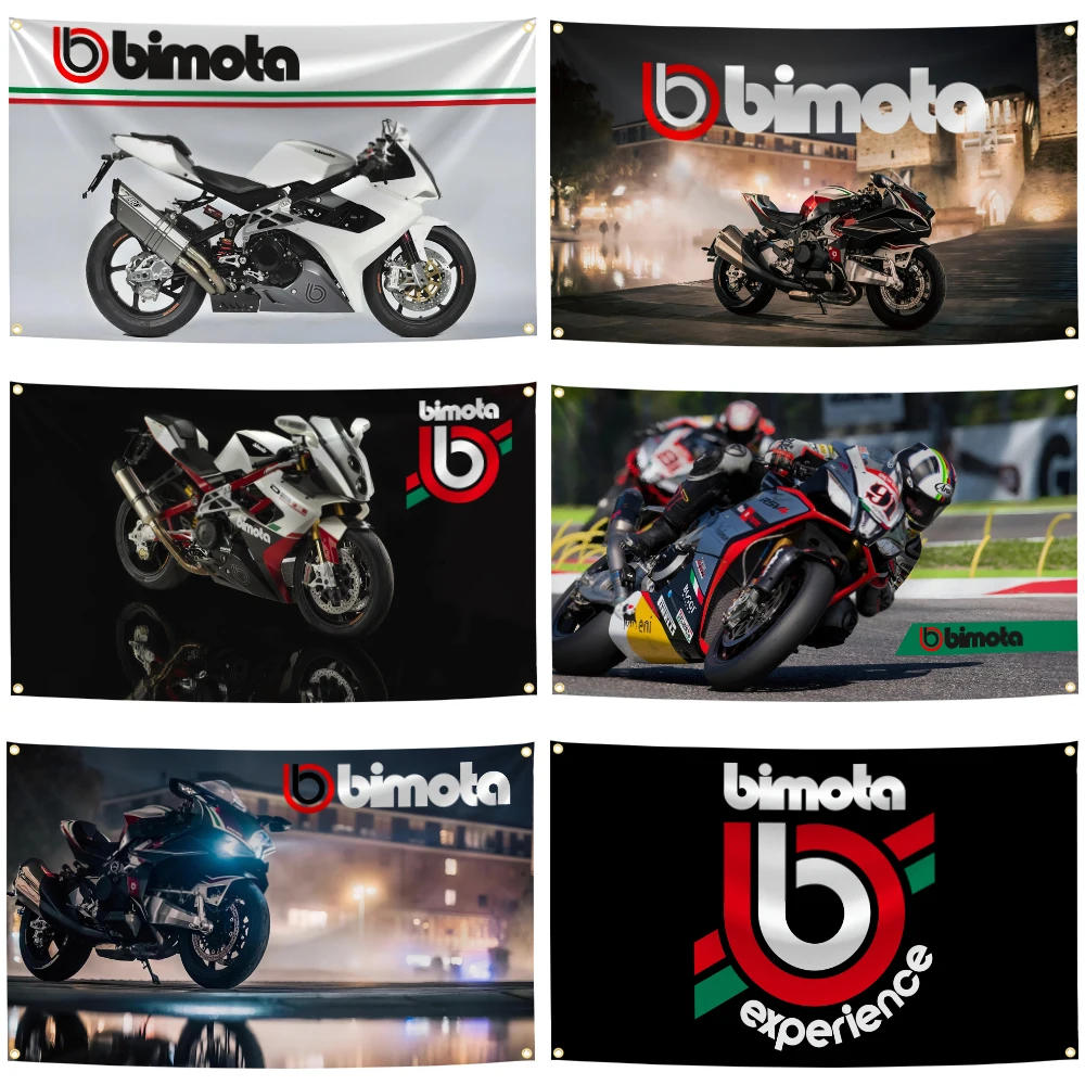 3x5 Ft  Bimotas Flag Polyester Digital Printed Banner Racing Motorcycle For Decoration