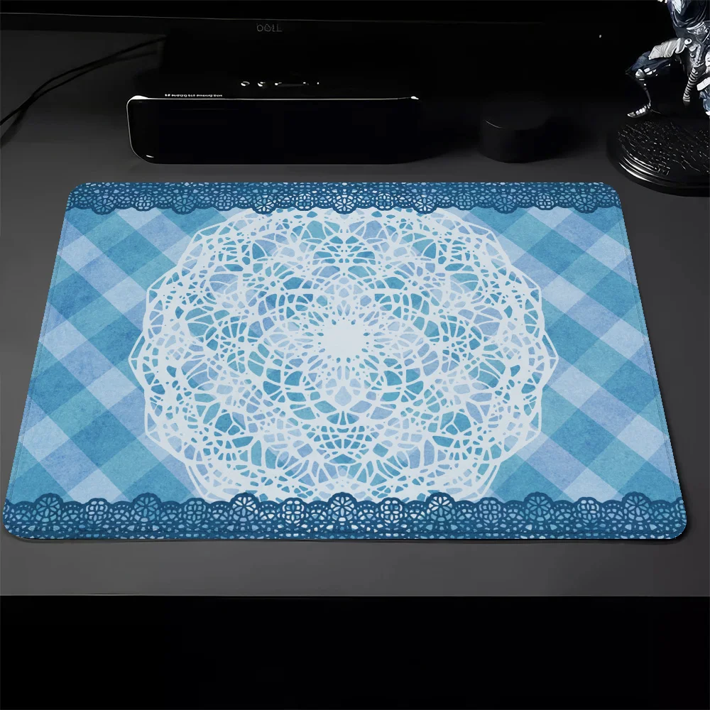 Bohemian Pattern Pc Gaming Pad Small Gaming Mouse Mat Gamer Cabinet Pad on the Table Deskmat Mausepad Mousepad Mats Accessories