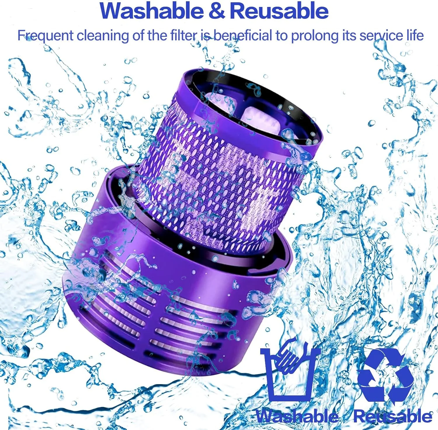 For Dyson V10 SV12 Cyclone Absolute Animal Total Clean Washable Hepa Post Filter Replacement Vacuum Cleaner Part Accessory