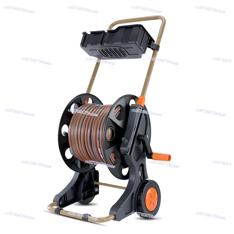 Household Car Wash Water Gun Water Pipe Car Reel Organizer  Pipe Storage Frame Roll Pipe