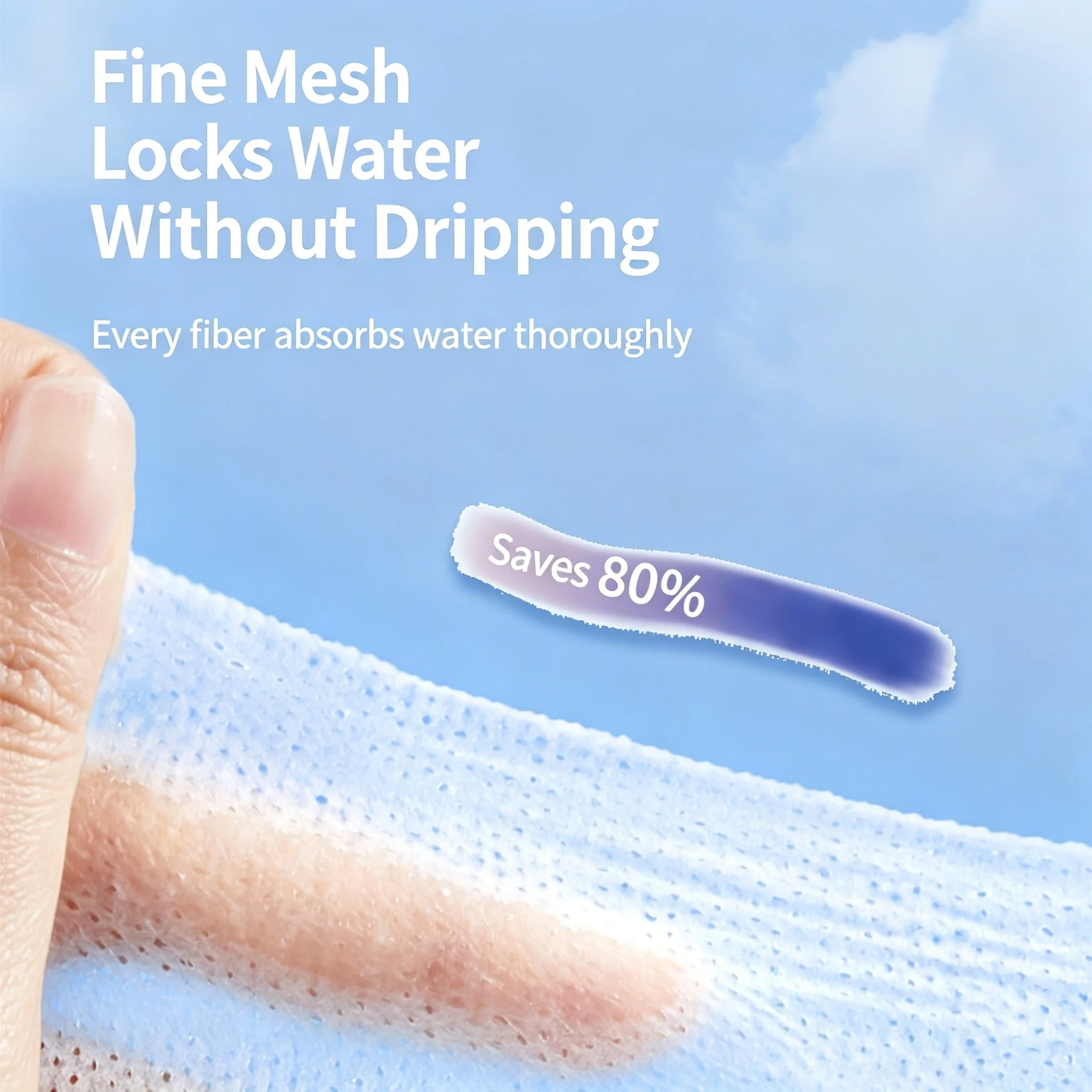 Ultra-Thin Stretchable Facial Wet-Compress Cotton Pads with Pre-Cut Openings Perforated Makeup Remover Sheets for Facial Use