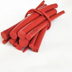 RED Diameter 1 1.5 2 3 4 5 6 7 8 9 10 mm Silicone Rubber Rod Silicon Cord Silicone Bar