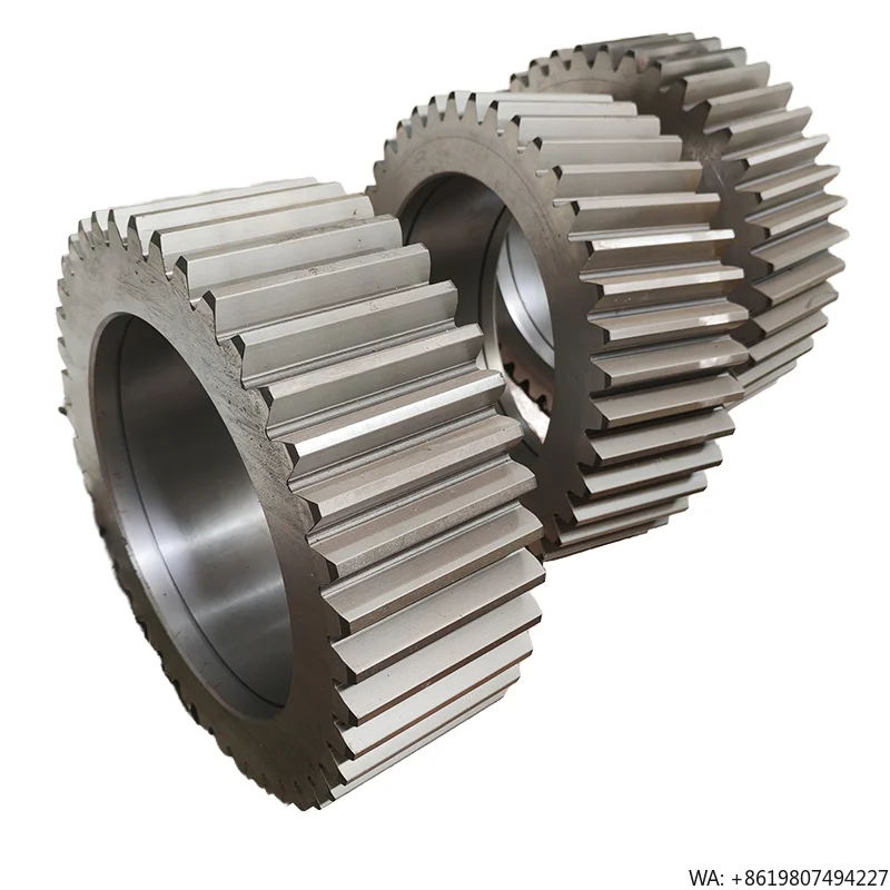 Large Module Large Diameter Heavy Duty OEM Custom Factory Direct Forged Steel Spur Gear Ring for Mechanical Transmission