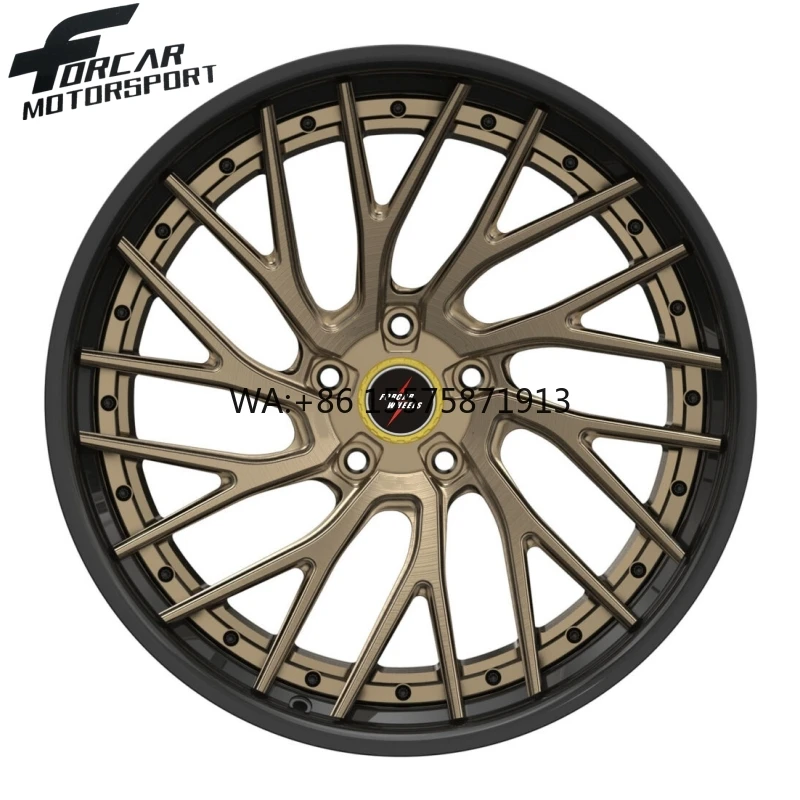 

5*112 5*114.3 2 Piece Custom Forged Wheel Aluminum Alloy Passenger Car Rims Wheels for Luxury Car