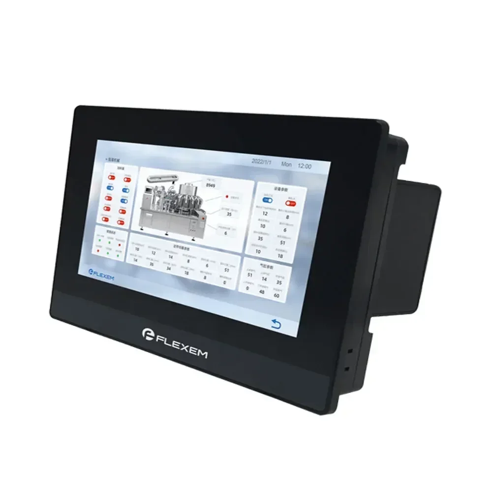 FLEXEM 7 Inch HMI with Ethernet FE3370C FE6070C FE6070W FE6070H FE6070WE Human Machine Interface Industrial Display Screen