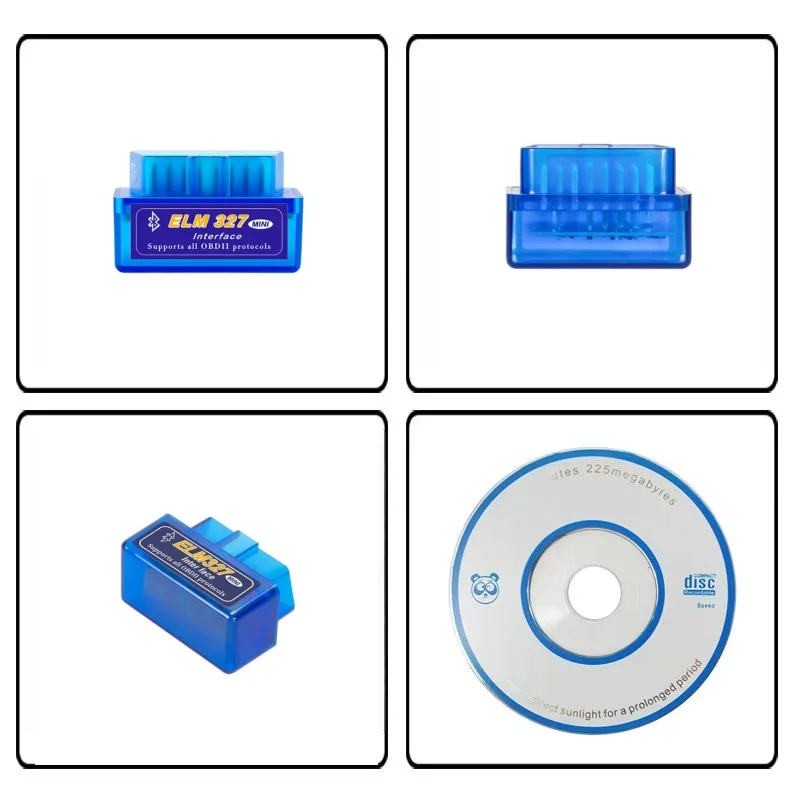 Super Mini ELM327 Bluetooth V2.1 OBD2 Scanner Car Diagnostic Tool Auto Fault Detector Code Reader For Android IOS OBDII Protocol