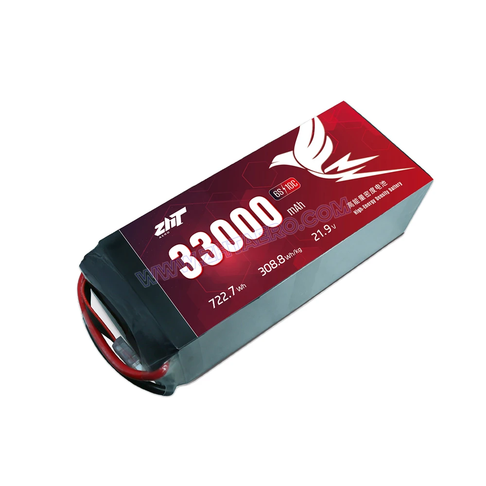 High Energy Density Solid-State Battery 6S 33000mAh Normal Voltage 21.9V Maximum Discharge Rate 10C