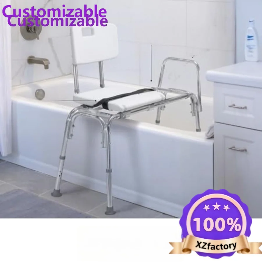 Factory Direct 2026 Top RatedSliding Shower Bench for Bathtub Inside Shower Chair for Elderly and Disabled Adjustable Height Sho