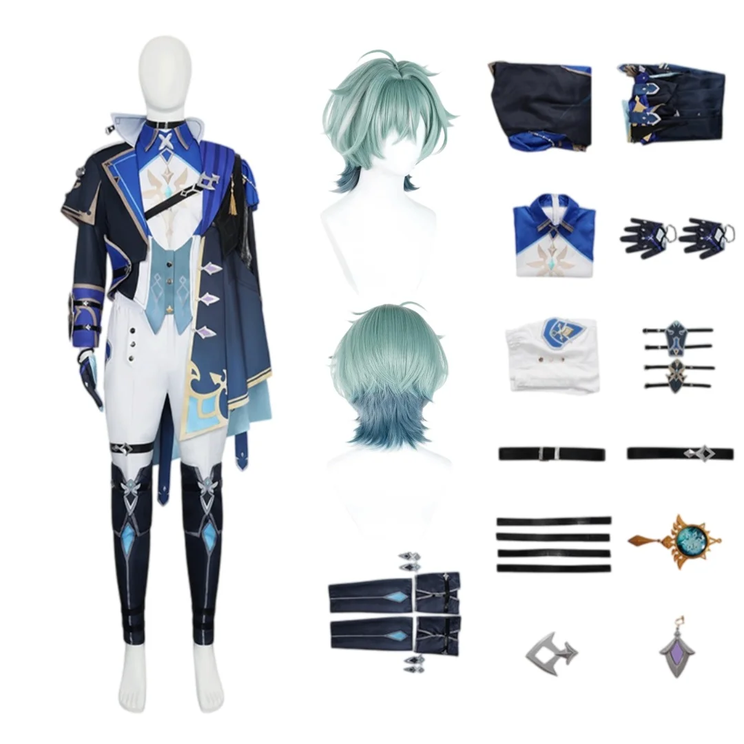 Game Genshin Impact Lohen Cosplay Costume Halloween Party Stage Performance Costume