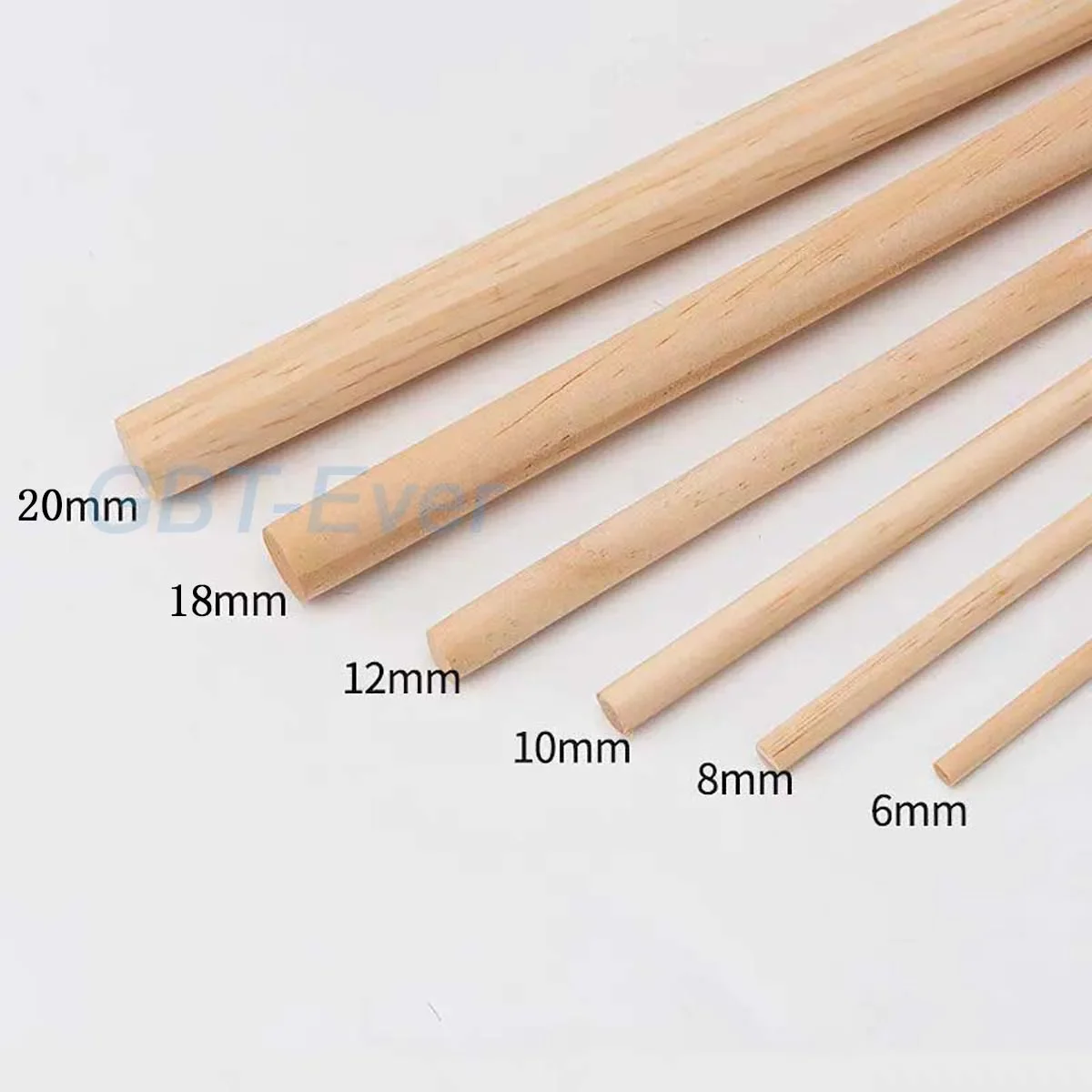 

1/3Pcs Pine Solid Wooden Rods Dia 4/5/6/8/10/12/15/18/20mm Long 500mm Round Wooden Stick DIY Architectural Modeling Materials