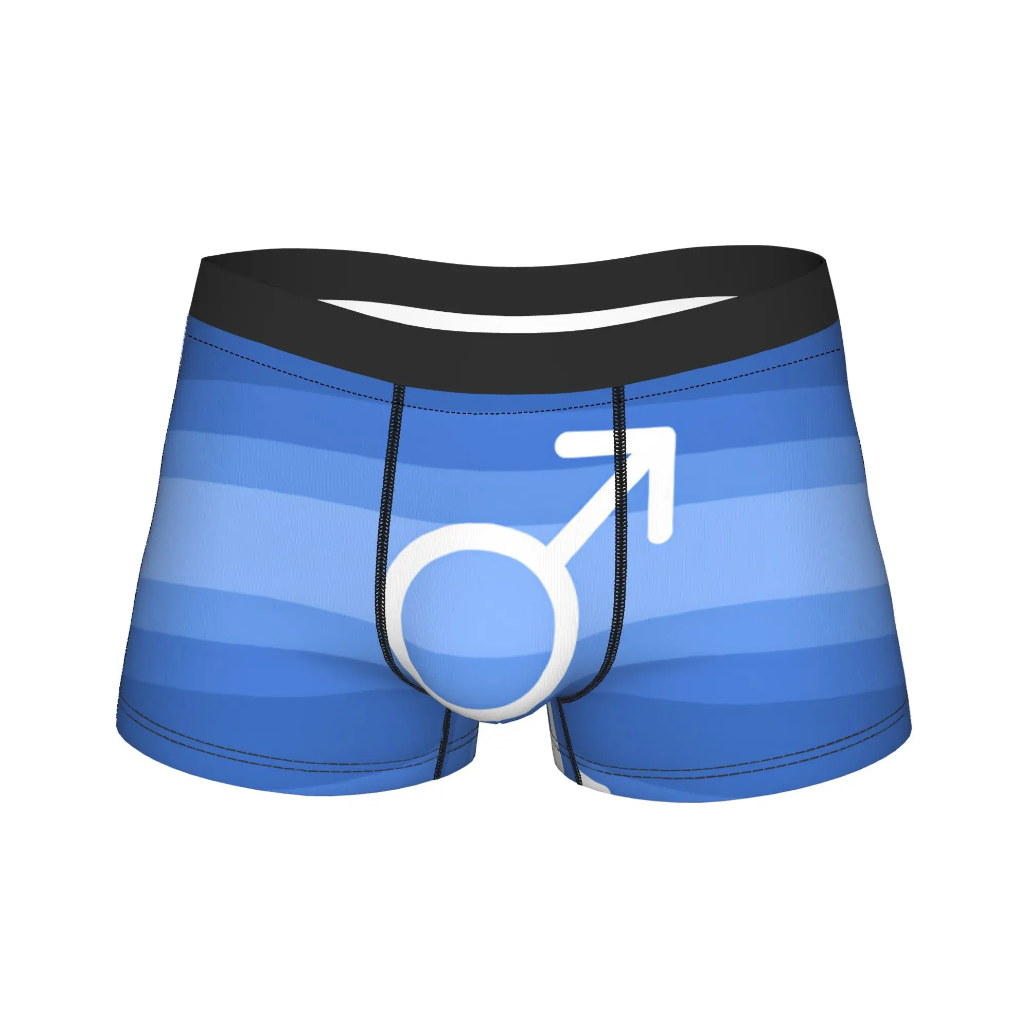 Agender Lgbt Underwear Yaoi Boy Love Novelty Underpants Pattern Shorts Briefs For Men 3D Pouch Plus Size Boxer Shorts