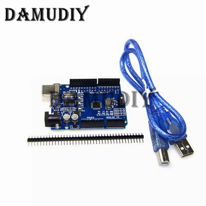 New R3 Development Board ATmega328P CH340 CH340G For Arduino R3 With Straight Pin Header with Cable Expansion Board