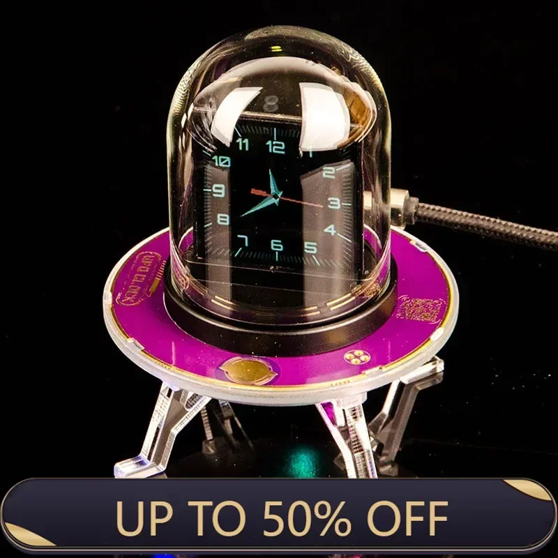 Home Decoration Multifunctional Table Clock Creative Weather Exchange Rate Clock WiFi Stock Humidity And Air Pressure Display