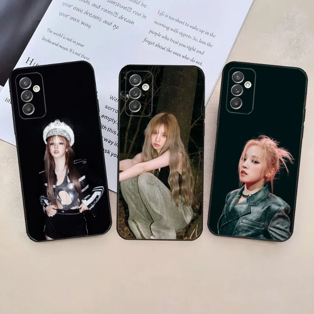 Kpop G-Idle Yuqi  Phone Case For Samsung Galaxy A20,A21s,A22,A31,A32,A52,A53,A72,73,A80,A91 Soft Black Phone Cover