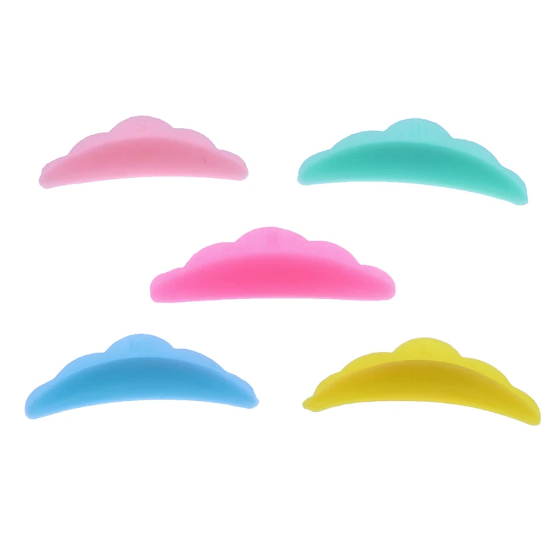 6 Pairs Silicone Eyelash Perm Pad Recycling Makeup Lifting Lashes Rods Shield 3D Eyelash Curler Accessories Applicator Tools