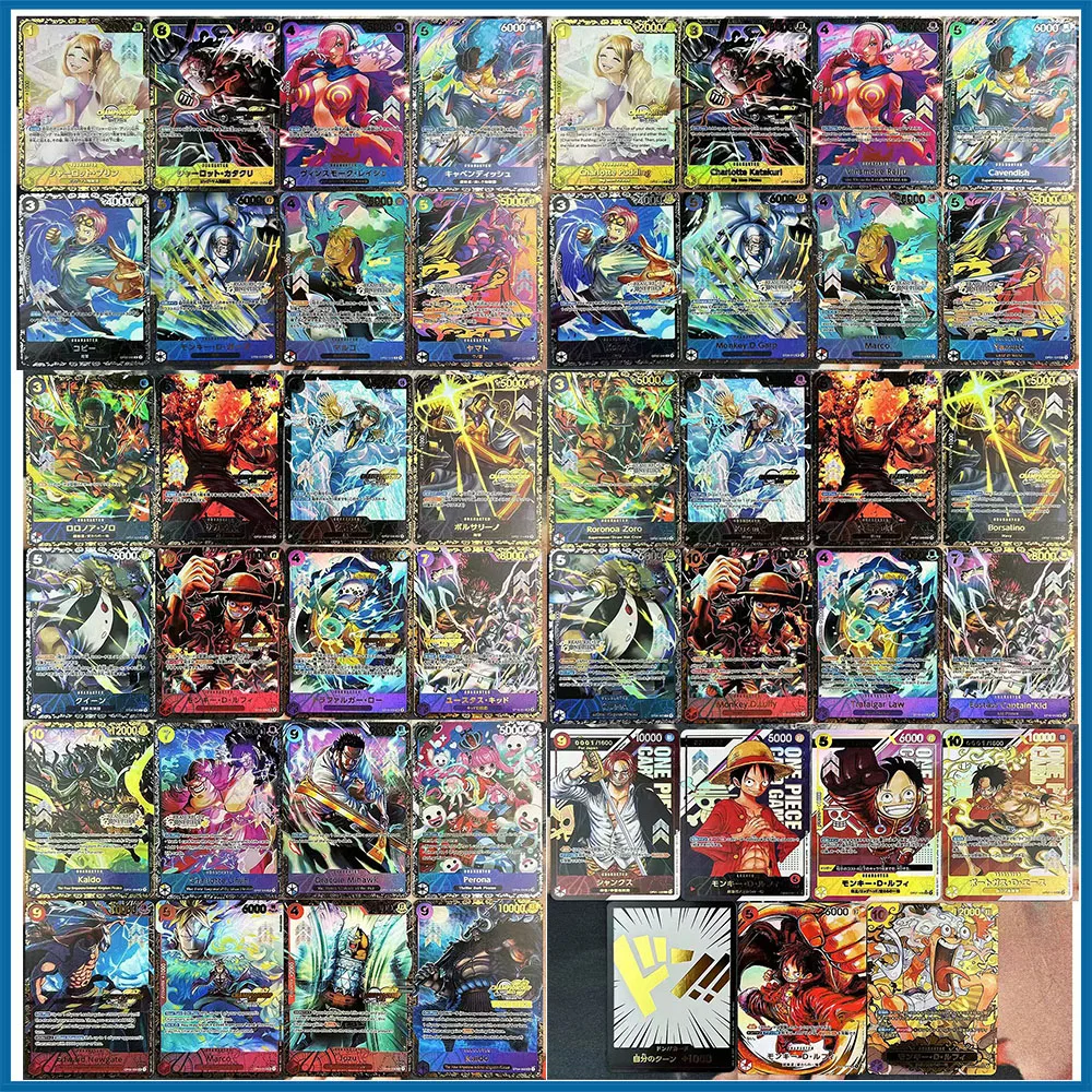 8PC/Set Anime One Piece DIY ACG Boa Hancock Luffy Boys Games Toys Battle Collectible Cards Birthday Gifts Board Game