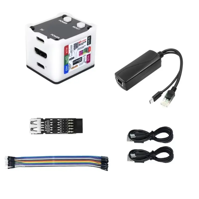 A33T Remote Desktop Mini for Sipeed NanoKVM PiKVM, IP-KVM Remote Control Server, UART Interface, White