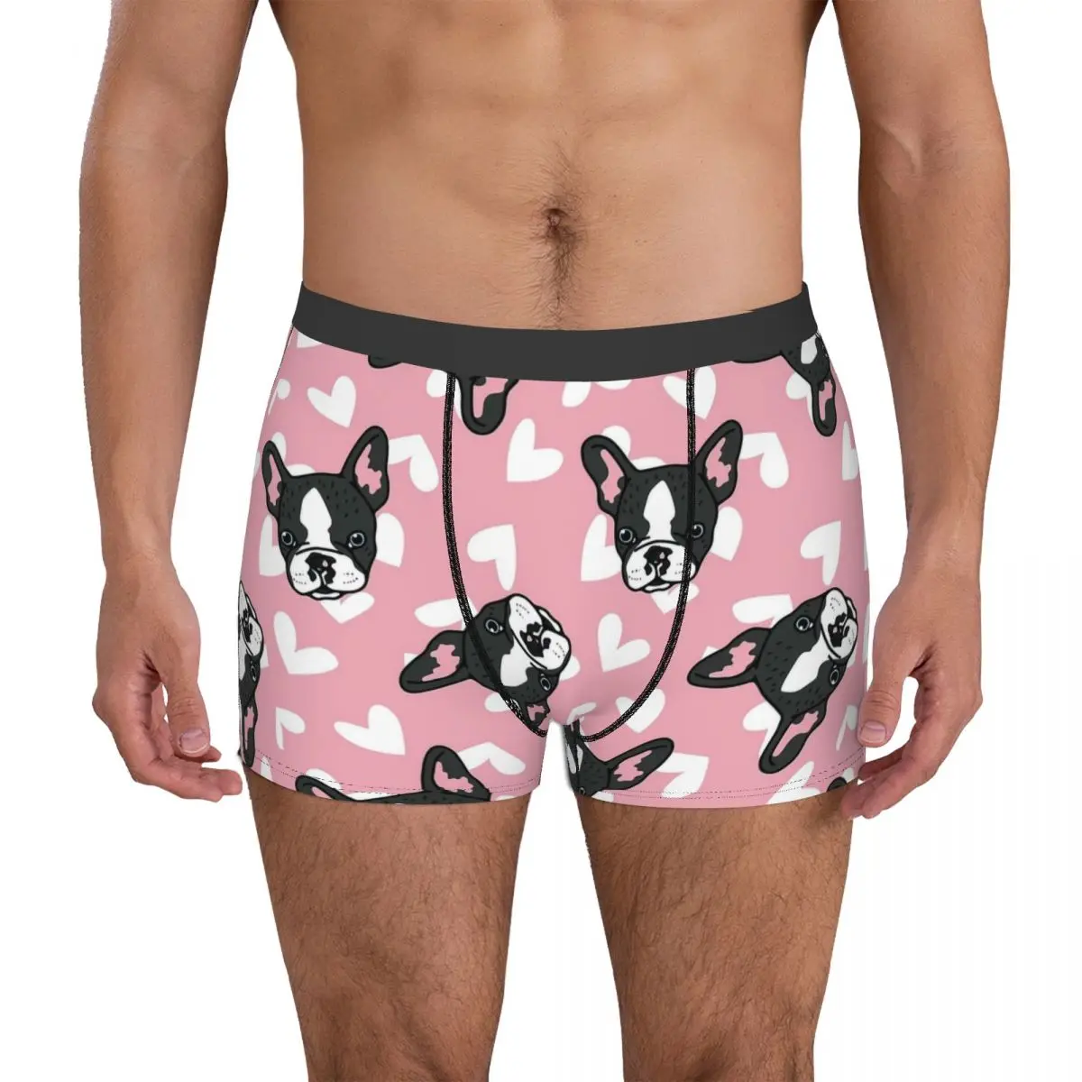 French Bulldog Dog Pattern Underpants Cotton Panties Men's Underwear Ventilate Shorts