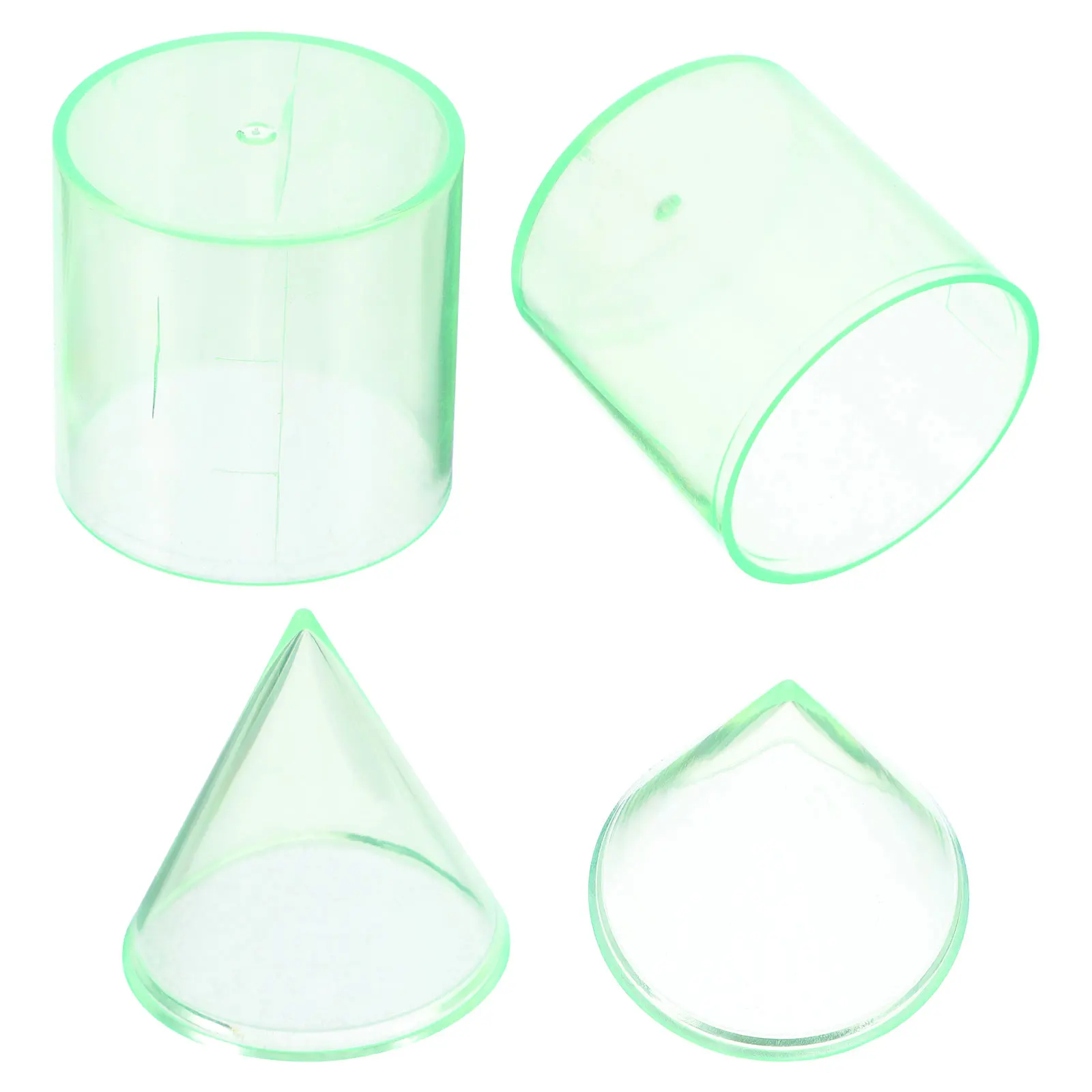 2 set 2 Sets Geometric Cylinder Cone Volume Ratio Demonstrator Mathematics Teaching Aid Math Learning Tool Longlasting Material