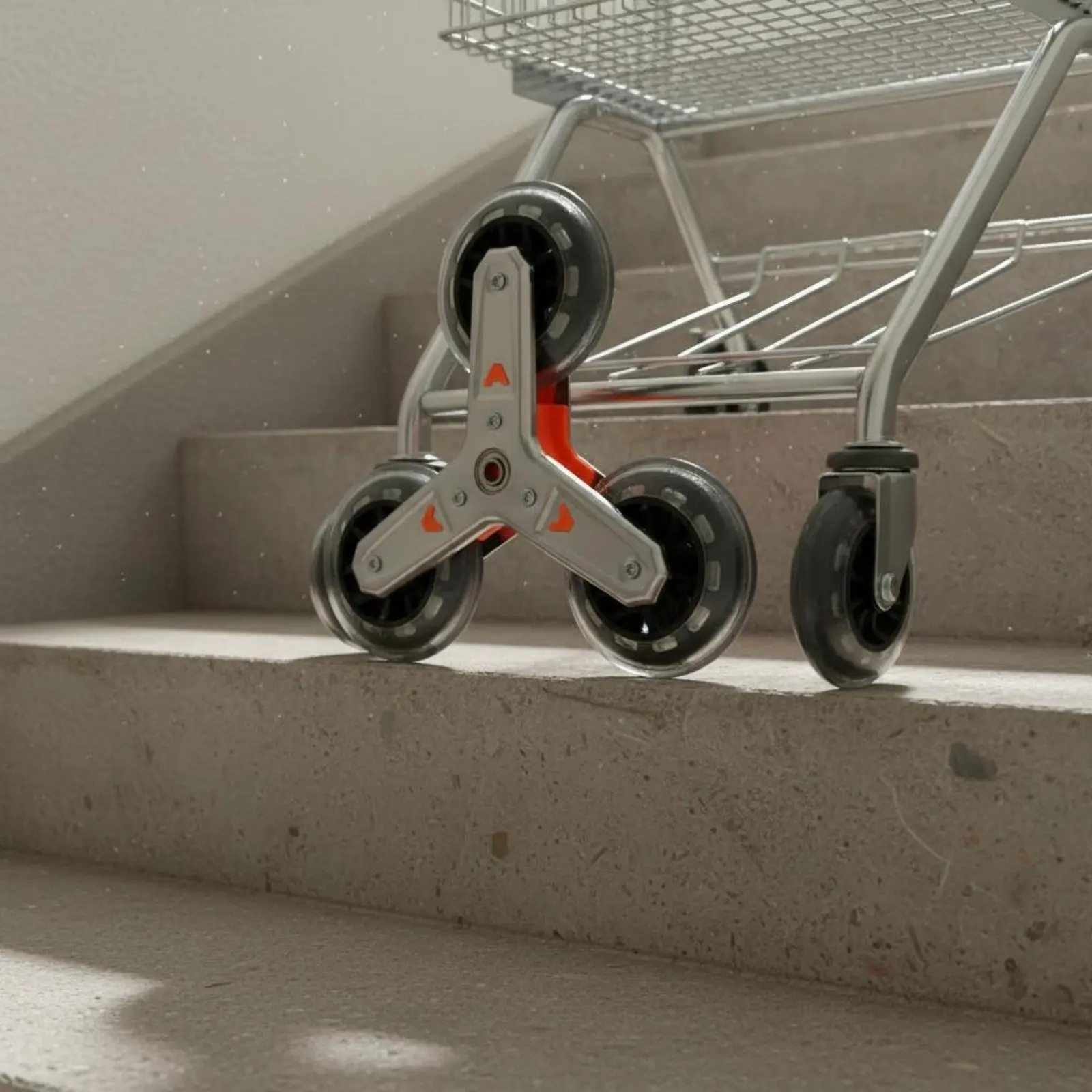 Shopping Cart Stair Wheels Effortless Rolling Stair Climbing Wheels Shopping Cart Replacement Wheel All Terrain for Stairs
