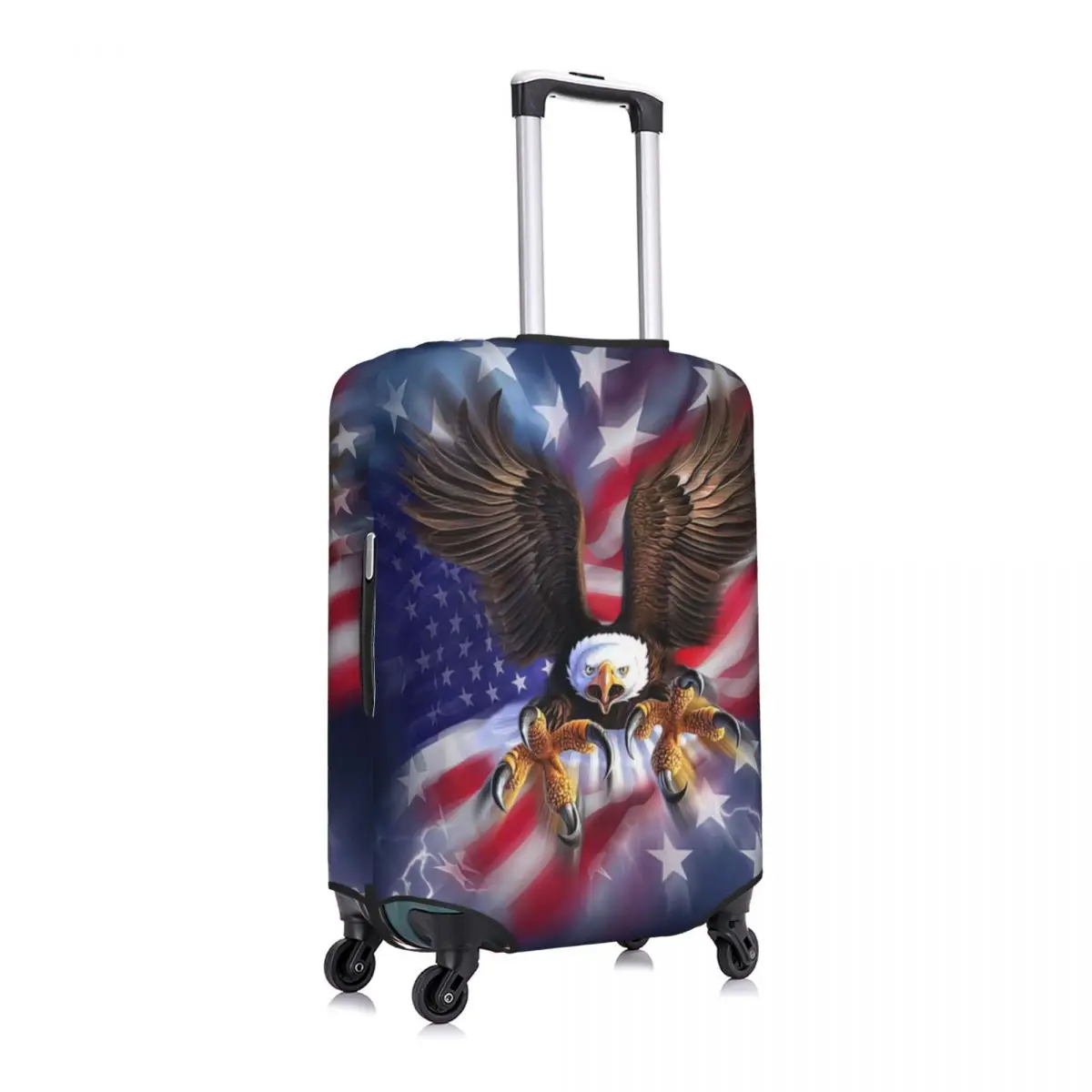 Juste de bagage imprimée Eagle United States, housses de protection anti-poussière, élastique, étanche, 18-32 ", housse de valise, accessoires de voyage