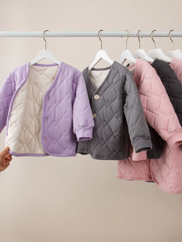 Thiened Tee-Layer Kinderwinterschool orm Inner Wear Katoen Gewatteerd Warmte Open Vest Katoen Jaet Top