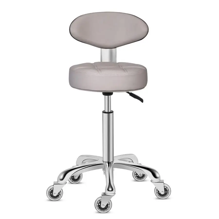 

Поворотный стул, регулируемая высота, сверхмощный гидравлический вращающийся металлический табурет для кухни, салона, бара, офиса, массажа со спинкой Res