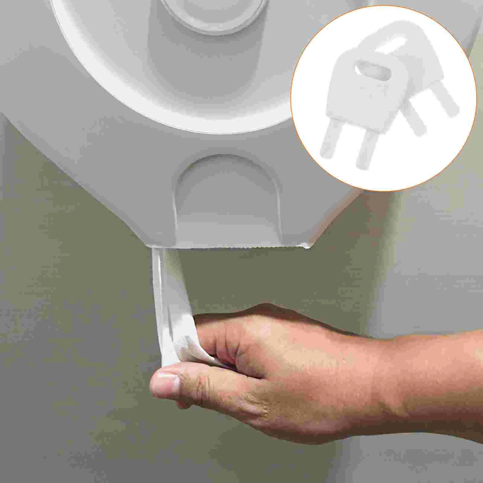2 Pcs Tissue Box Key Dispenser Paper Towel Commercial Toilet Keys Replacement Switch Lock
