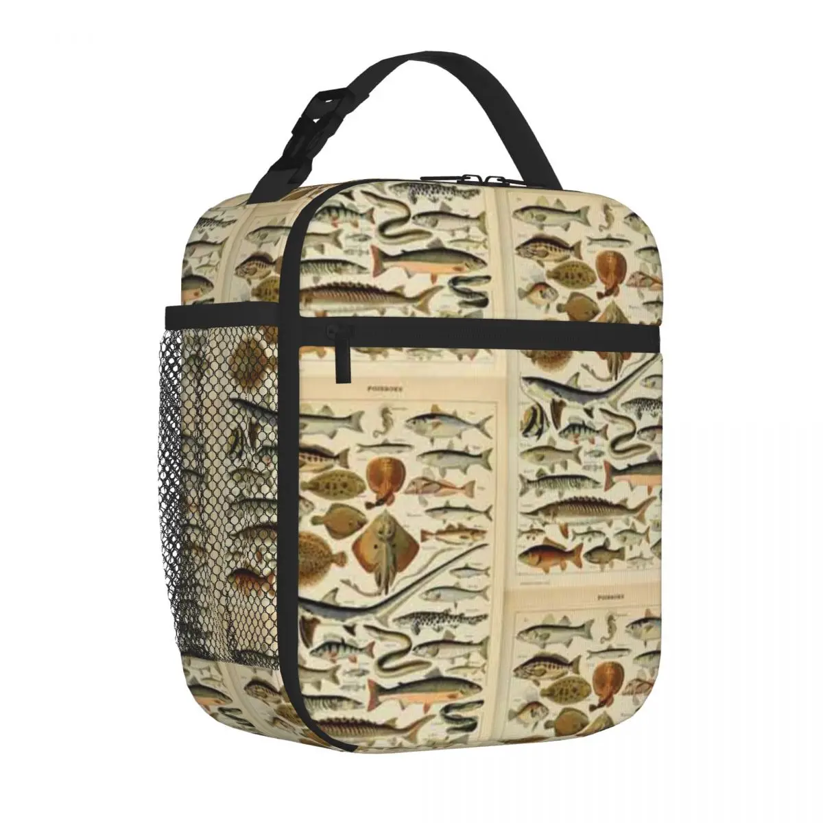 Bestselling Fish Chart Leisure Nylon Lunch Bag Outdoor Barbecue Foldable Lunch Bag