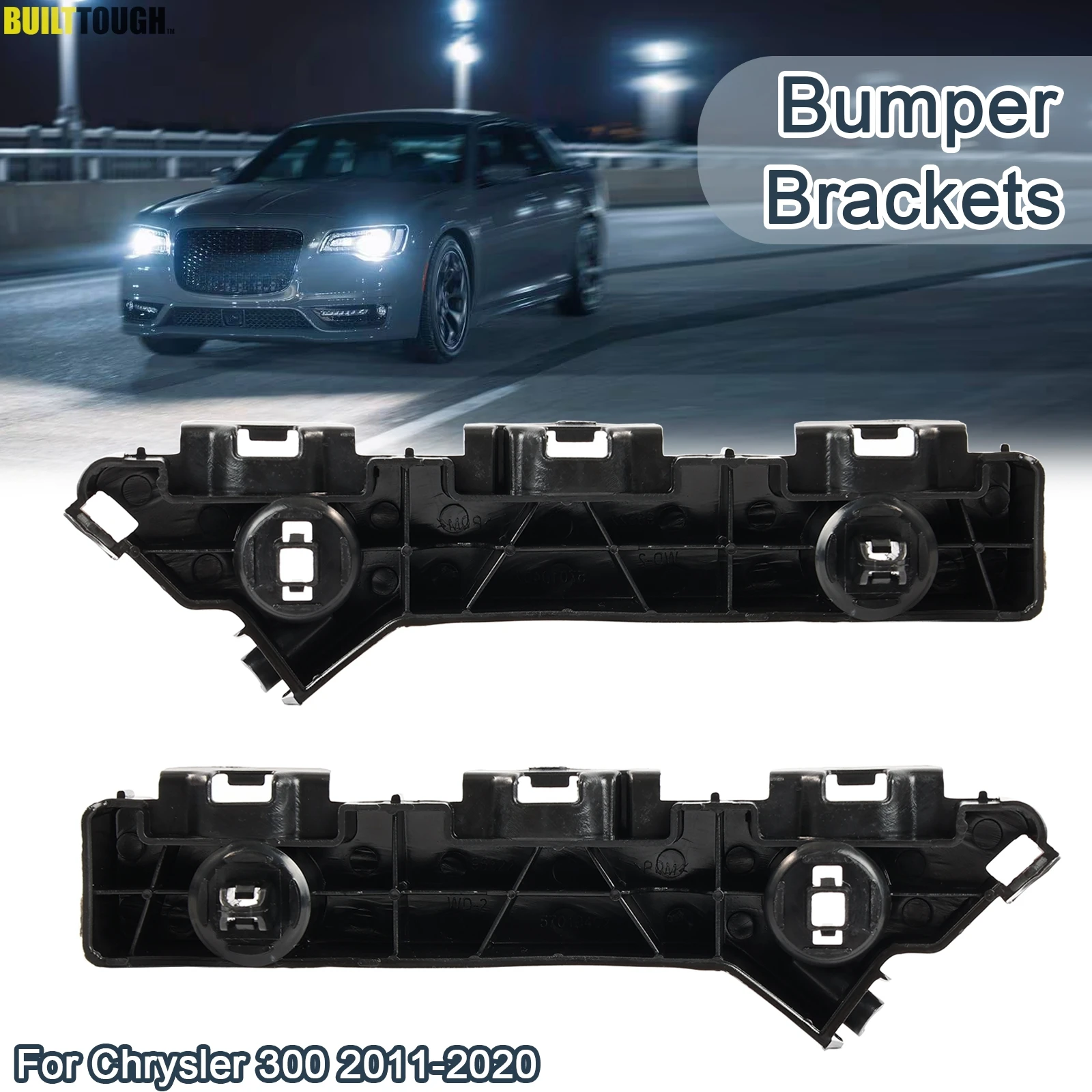 2pcs Car Front Left RIght Bumper Bracket Driver Side Passenger Side Bumper Support For Chrysler 300 2012 2014 2016 2018 2019 20