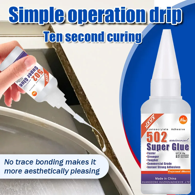 15PCs 502 Super Strong Glue Instant Quick-drying Cyanoacrylate Adhesive Leather Rubber Wood Metal Strong Bond Liquid Glue Tool,Stationery Store Gel 502 Instant Strong Glue,With precision distributor,2 image 2